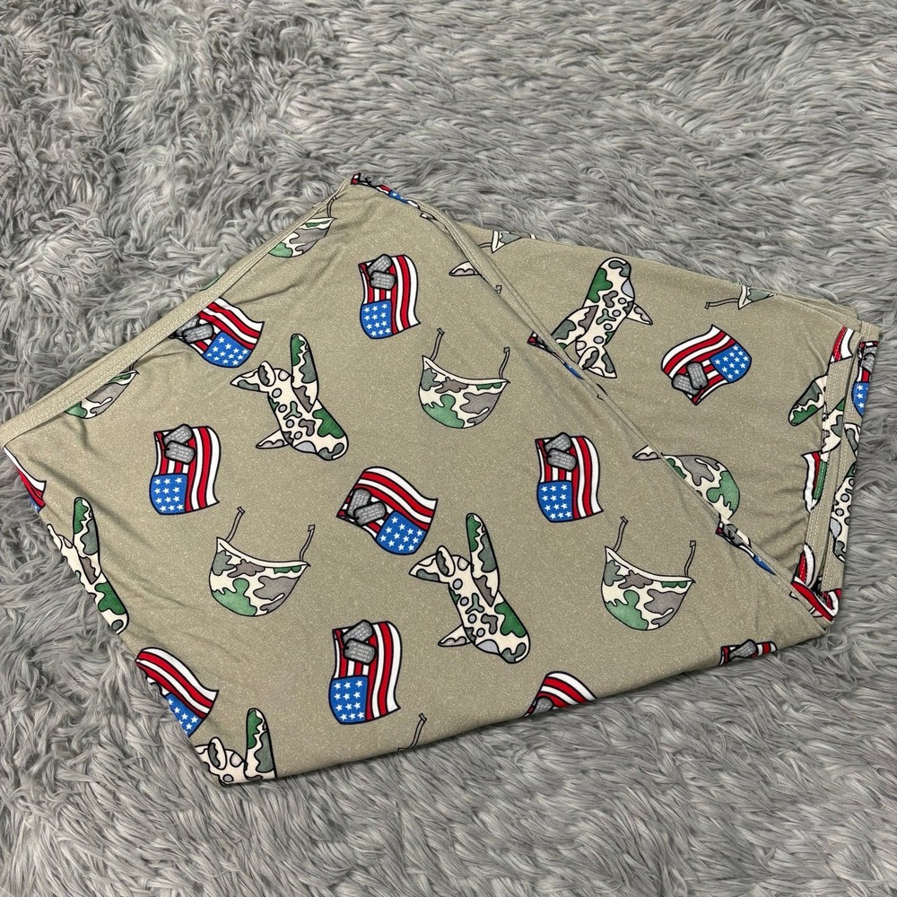 Miller & Co Bamboo Swaddle Blanket Military Print NEW